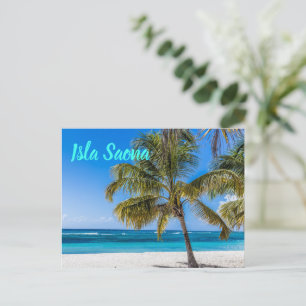 Isla Saona Beach Domenican Republic gift Holiday Postcard