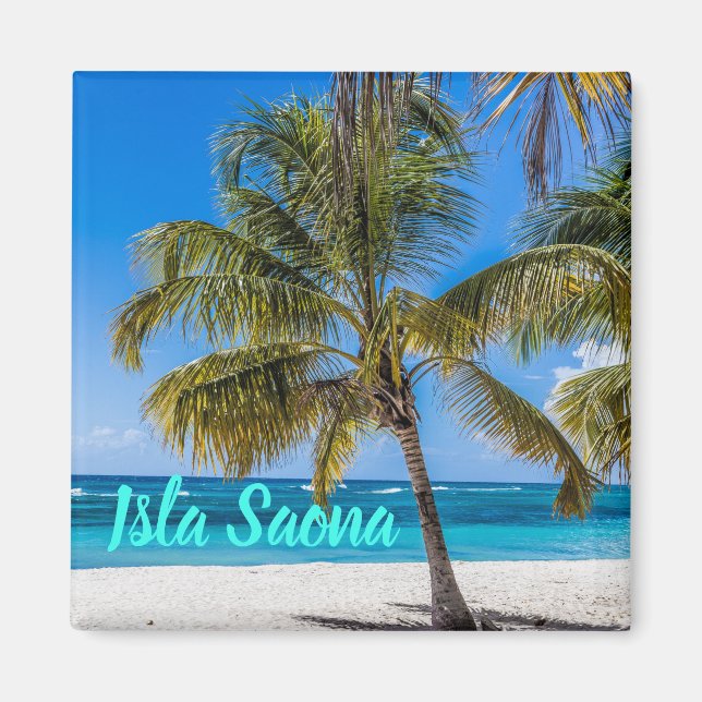 Isla Saona Beach Domenican Republic gift Magnet (Front)