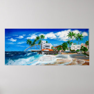 Isla Verde, $1M view of the beach in San Juan, PR Poster