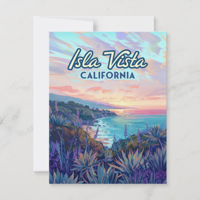 Isla Vista California Santa Barbara Goleta Card (Front)
