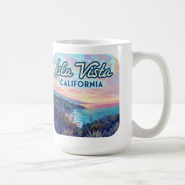 Isla Vista California Santa Barbara Goleta College Coffee Mug (Right)