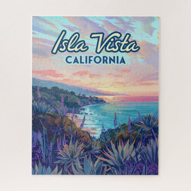 Isla Vista California Santa Barbara Goleta College Jigsaw Puzzle (Vertical)