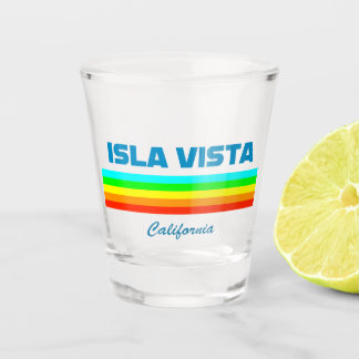 Isla Vista California Shot Glass. Glass