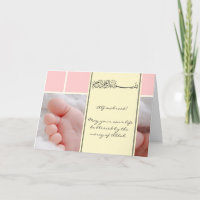 Islam Aqiqah birth congratulation muslim baby card