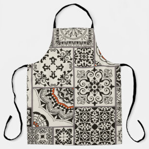 Islam Arabic Majolica Tiles Patchwork Apron