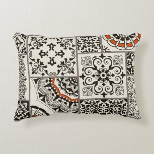 Islam Arabic Majolica Tiles Patchwork Decorative Cushion