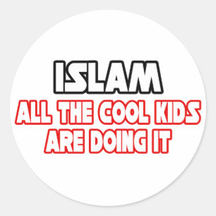 Islam...Cool Kids Classic Round Sticker