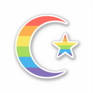 Islam Crescent & Star Muslim LGBTQ Gay Pride Flag
