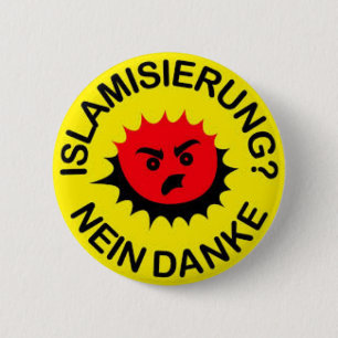 Islam, hatred, Islamization 6 Cm Round Badge