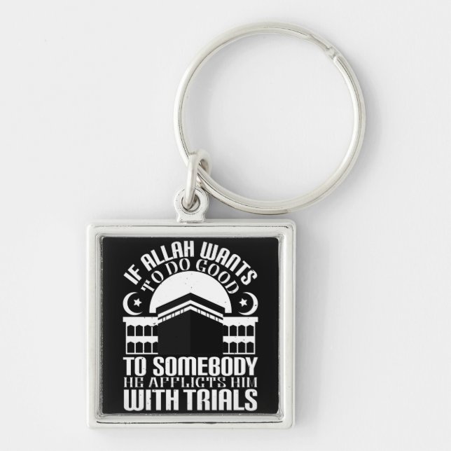 Islam - If Allah Wants To Do Good Key Ring (Front)