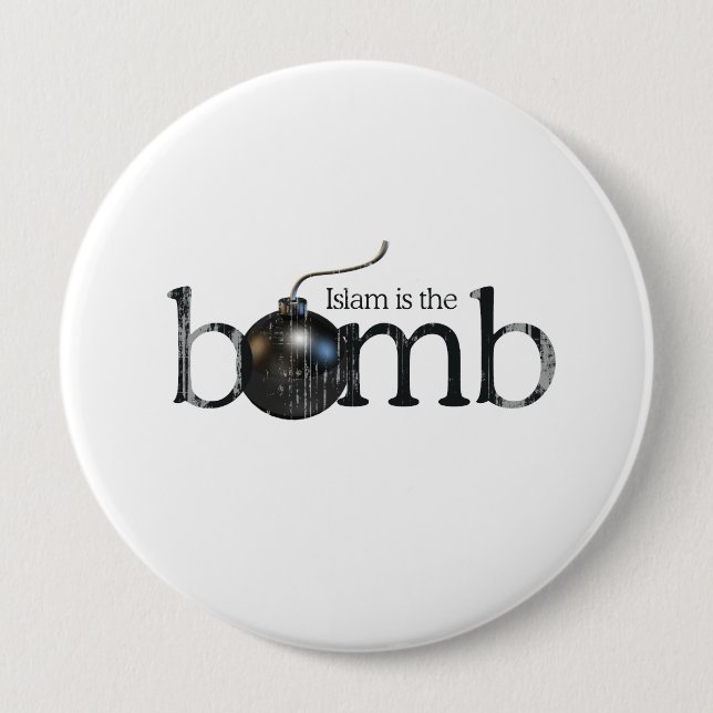 Islam is the bomb Faded.png 10 Cm Round Badge (Front)