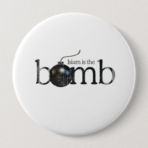 Islam is the bomb Faded.png 10 Cm Round Badge