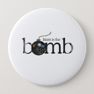 Islam is the bomb Faded.png 10 Cm Round Badge