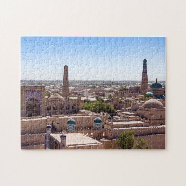 Islam Khodja Mosque and Citadel Kunya-ark - Khiva Jigsaw Puzzle (Horizontal)