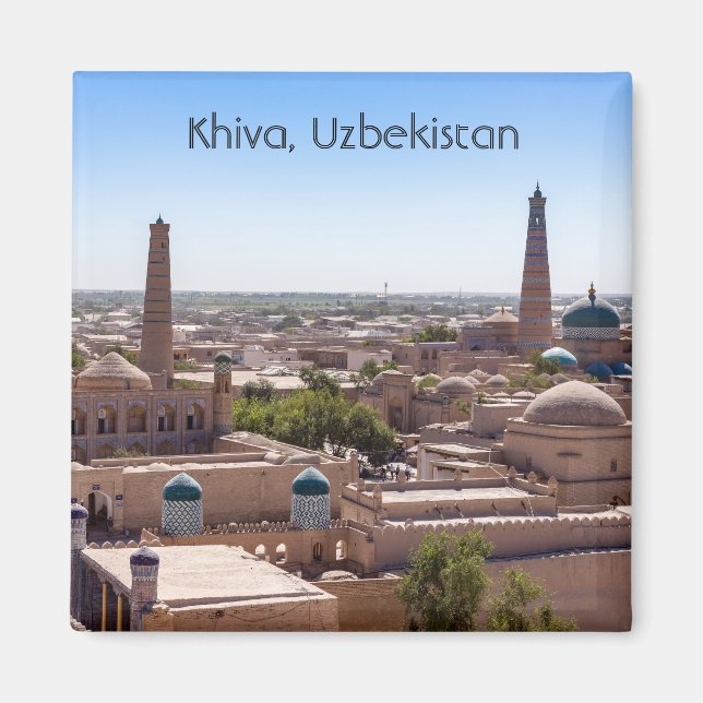 Islam Khodja Mosque and Citadel Kunya-ark - Khiva Magnet (Front)
