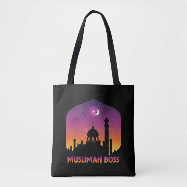 Islam Muslimah Boss Religious Arabic Muslim Tote Bag (Front)