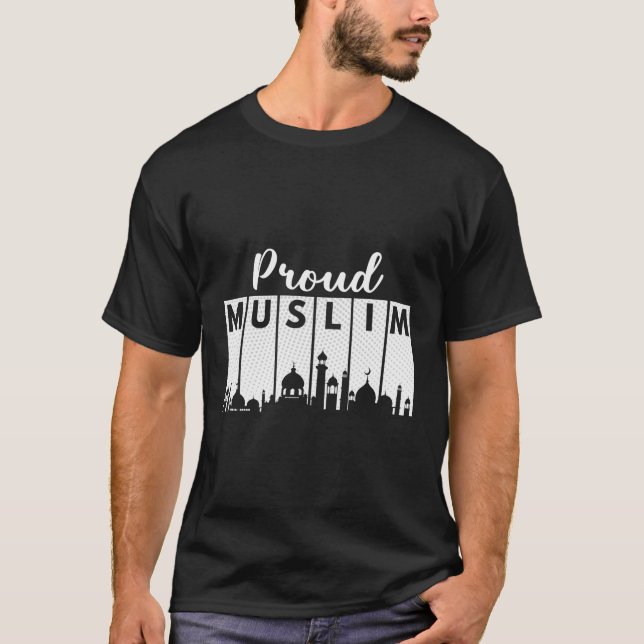 Islam Proud Muslim Ramadan Mosque Hoodie T-Shirt (Front)