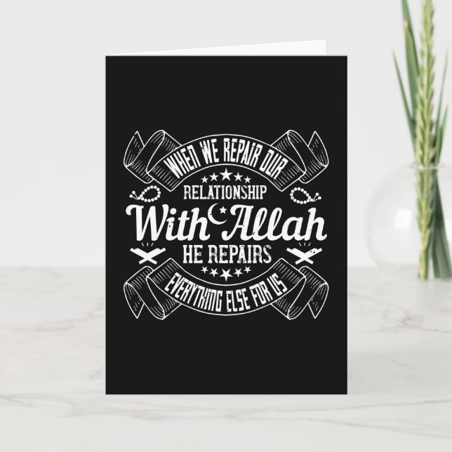 Islam - Repair Your Relationship With Allah Card (Front)