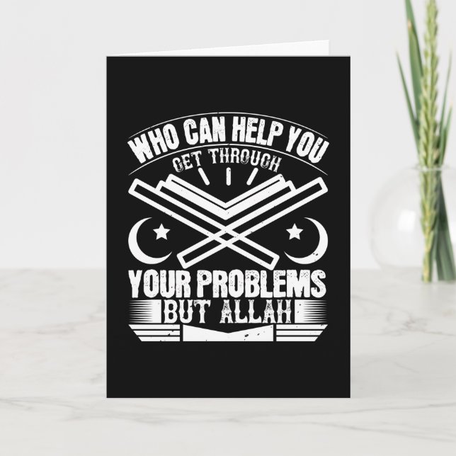 Islam - Who Can Help You But Allah Card (Front)