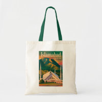 Islamabad Pakistan Faisal Mosque Illustration