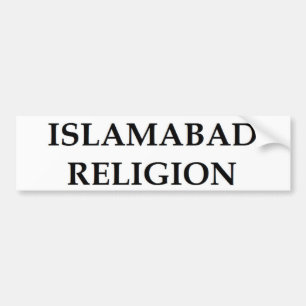 Islamabad Religion Bumper Sticker
