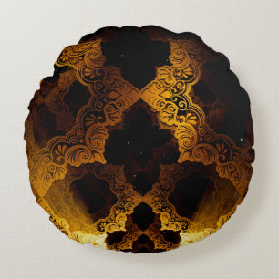 Islamic 3D: Ramadan Festival Background. Round Cushion