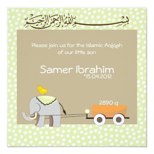 Aqiqah Invitation Sample Interiorhalloweenco