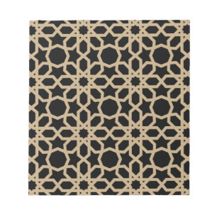 Islamic Arabic Geometric Pattern Design Abstract   Notepad