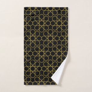 Islamic Arabic Geometric Pattern Design Vintage Hand Towel