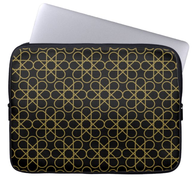 Islamic Arabic Geometric Pattern Design Vintage   Laptop Sleeve (Front)