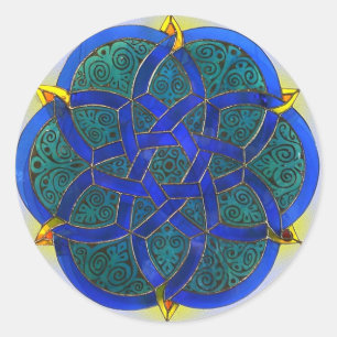 Islamic Art Classic Round Sticker