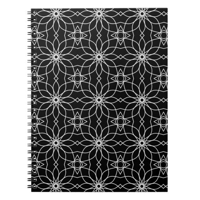 Islamic Art Geometric Pattern Design Abstract  Notebook (Front)