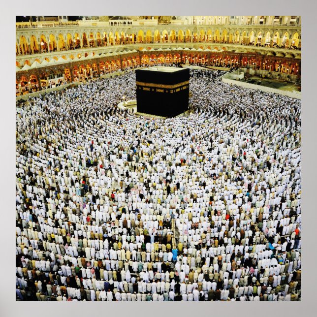 Islamic Art, Mecca of islam in saudi arabia Poster (Front)
