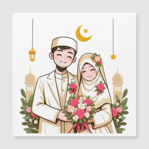 Islamic Art Nikah Muslim Groom And Bridle Islamic