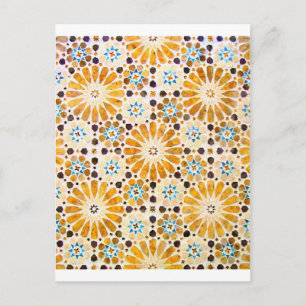 islamic art patterns 13 postcard