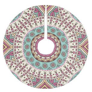 Islamic Art: Vintage Decorative Seamless Brushed Polyester Tree Skirt