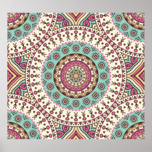 Islamic Art: Vintage Decorative Seamless Poster