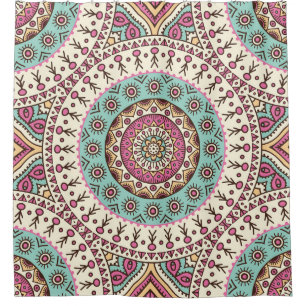 Islamic Art: Vintage Decorative Seamless Shower Curtain