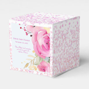 Islamic Baby Girl Floral Birth  Favour Box