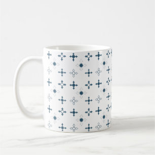 Islamic blue modern seamless pattern  coffee mug
