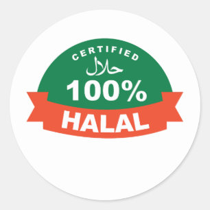 Islamic Certificate Halal Sticker
