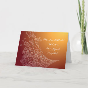 Islamic congratulations wedding card with dua
