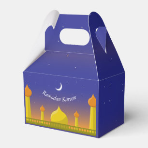 Islamic Crescent Ramadan Kareem Typographic Art Favour Box