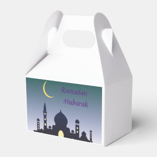 Islamic Crescent Ramadan Kareem Typographic Art Favour Box