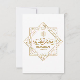 Islamic Decoration Ramadan Kareem Thank You Card