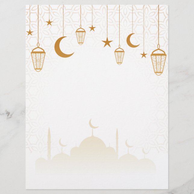 Islamic decorative background Letterhead (Front)