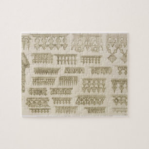Islamic designs for cornice, balcony and mashrabiy jigsaw puzzle