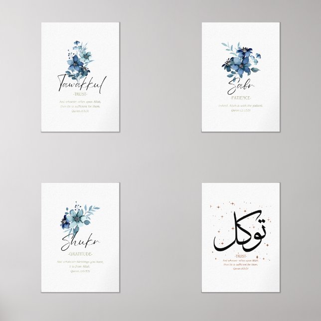 Islamic Floral Art Print Collection (Front)