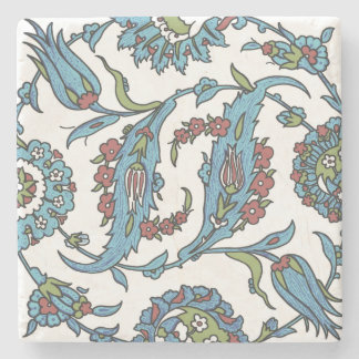 Islamic Floral Ceramic Tile #1 Stone Coaster