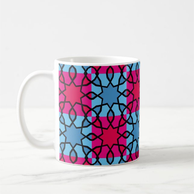 Islamic geometric motifs, which are very niceabstr coffee mug (Left)